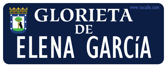 cartel_de_glorieta-de-elena garcía_en_madrid_antiguo